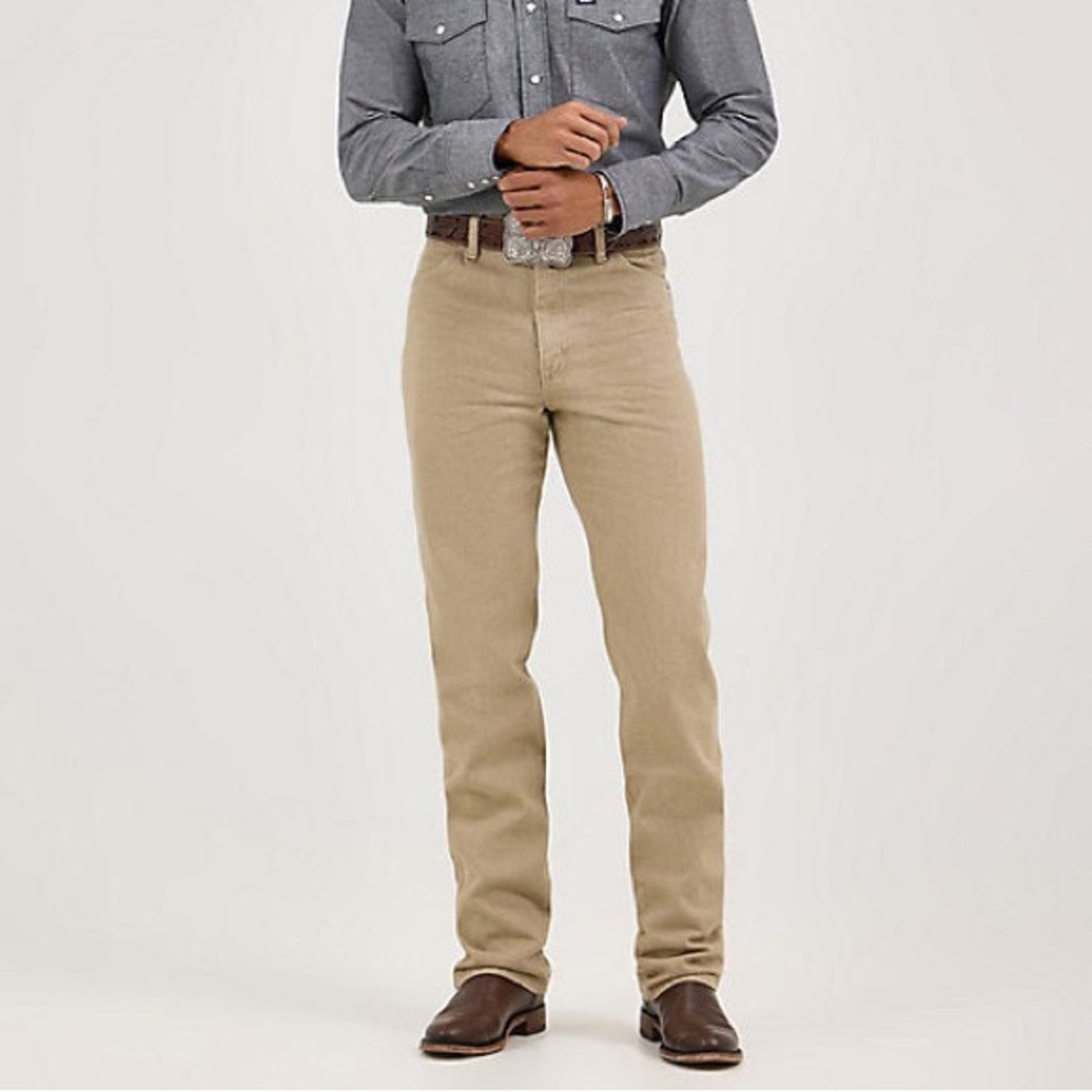 NWT Wrangler Cowboy Cut Beige Slim Fit